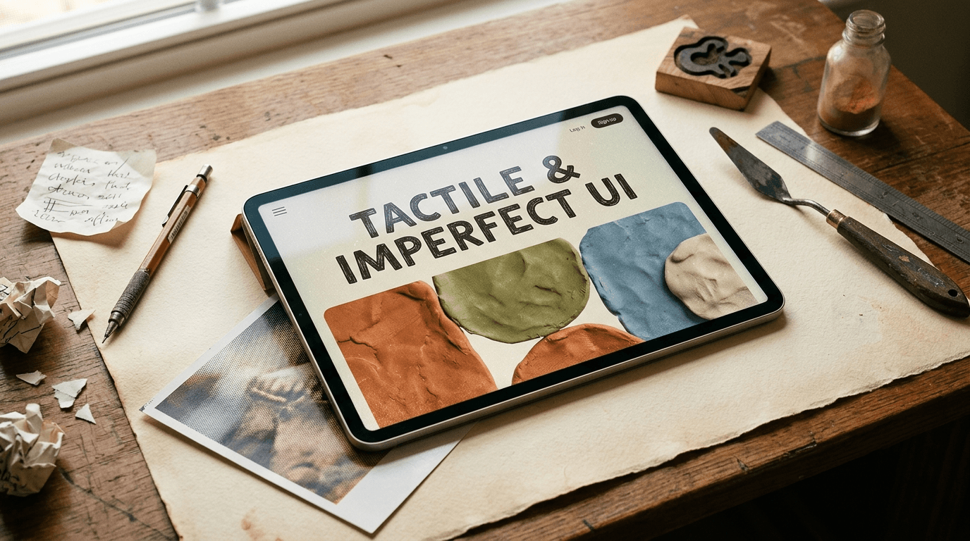 Why Digital Design is Getting ‘Messy’ Again: The Rise of Tactile & Imperfect UI