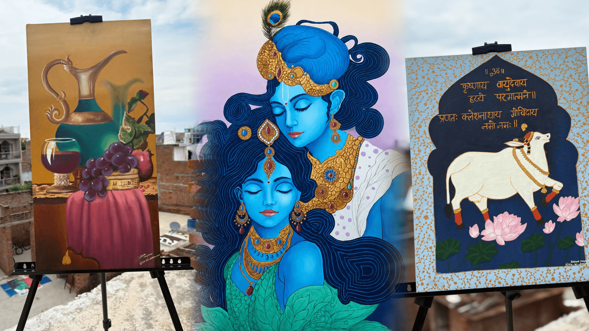 The Art of Sacred & Serene Living: Exploring Original Hand-Painted Treasures